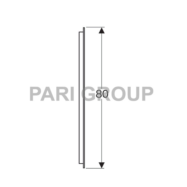 ������� � ���������� Geberit myDay, � �������� ���������������, ������������ ����� 37W/4000K (+/- 200K), 4464lm, 230V, 50Hz, IP44, ����� ������ 2, ������������� �������������, �����������, 600�800�30 ��, (824360000)