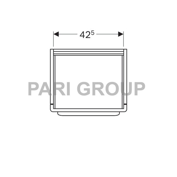 ������� ��� �������� Geberit myDay, 1 ���� � ���������� � ������������ ��������, 495�410�405 ��, ����� ���������, (824060000)