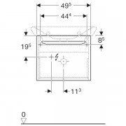 ������� ��� �������� Geberit myDay, 1 ���� � ���������� � ������������ ��������, 495�410�405 ��, ����� ���������, (824060000)