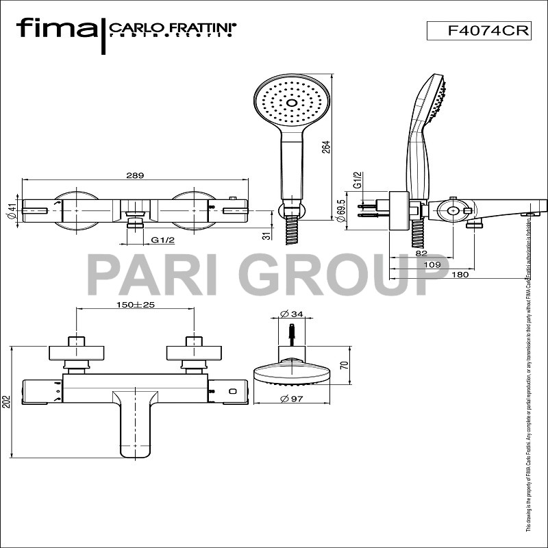 ��������� ��� ����� FIMA Serie 2, ����������������, ��������� ������, ����� 185 ��,  ����� 1500��, ��������� ���������,����