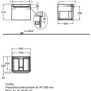 ������� ��� �������� Geberit myDay, 1 ���� � ����������,  495�410�405 ��, ����� � �������, (824061000)