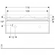 ������� ��� ������� �������� Geberit myDay, 1 ��������� ���� � ����������, 1 ������������ ������, ������������� ����, 1160�410�405 ��, ����� � ������� ������, (824131000)