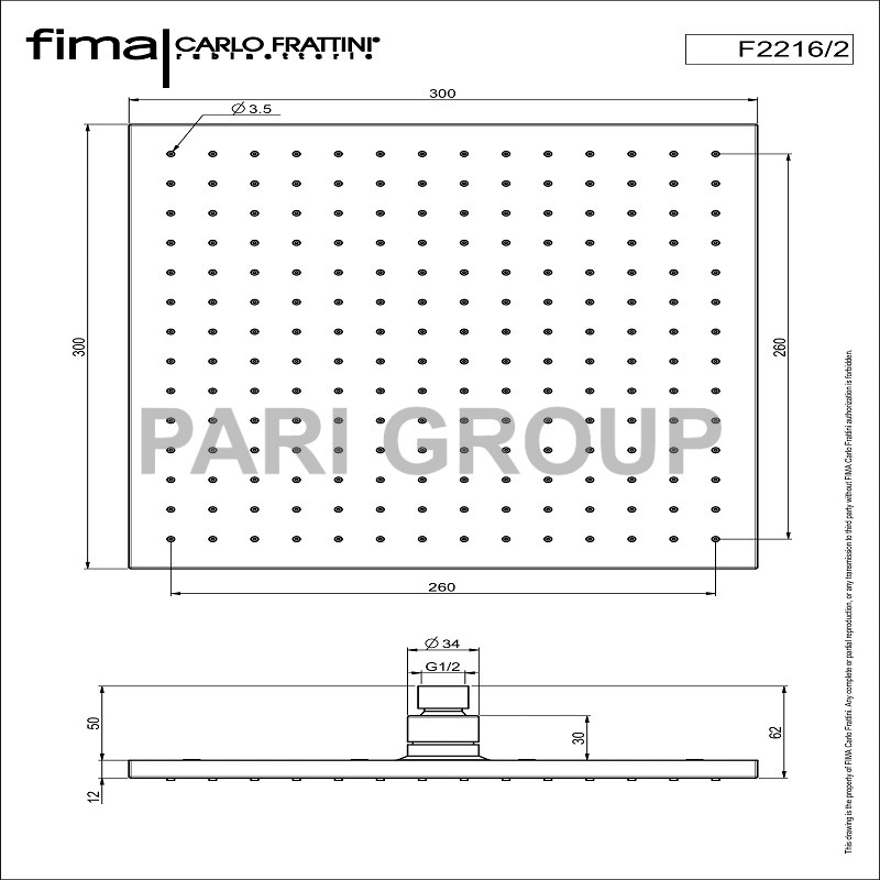 ����� �������� ���� FIMA WELLNESS, ������, 300�300 ��, ����