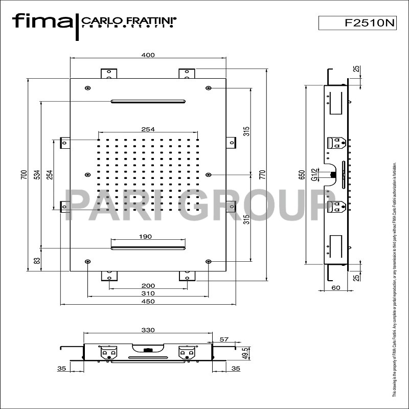 ���������� ��� FIMA HARMONIA, �� ����������� �����, 2 ��������� ������, ��������� ����, 700�400 ��, ����
