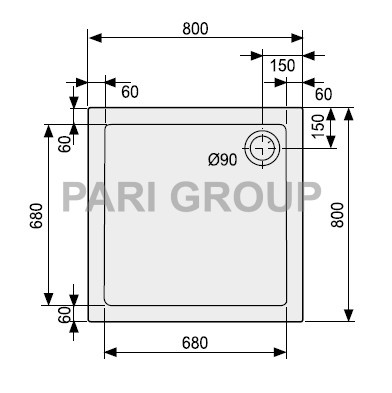   DUSCHOLUX ncona 640, 80080050 , , 