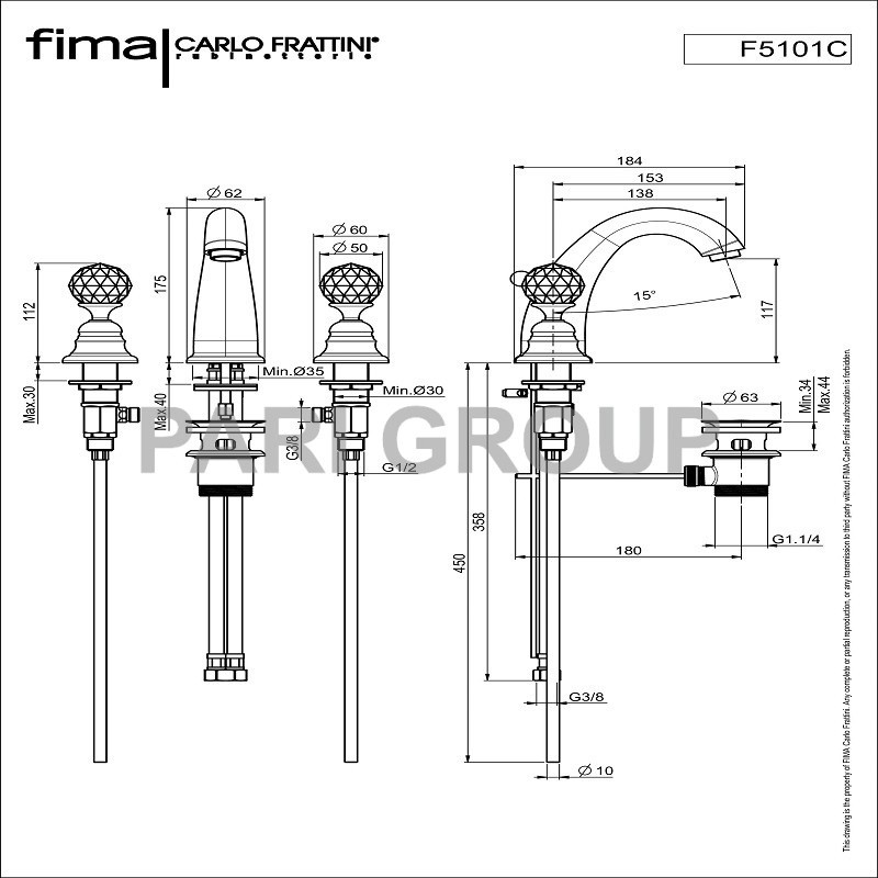 ��������� ��� �������� FIMA ELITHABETH CHIC, �� 3 ���������, � ������ ��������� � ������ ��������, ����