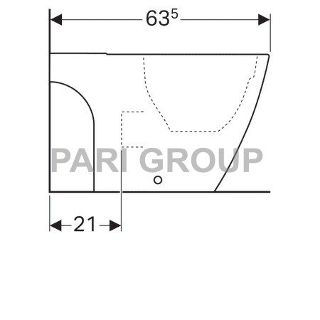    Geberit iCon, Rimfree, 640355 , 