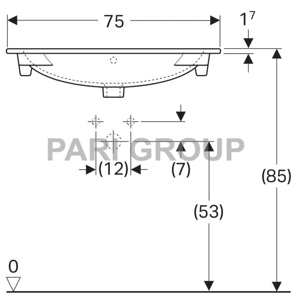   Geberit Acanto Slim, 750480 ,  1   ,  , 