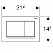 Клавиша смыва Geberit Omega 30, пластик черный