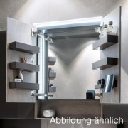 Шкаф зеркальный Geberit Acanto, 740х830х215 мм, со светодиодной подсветкой, корпус - дуб мистик