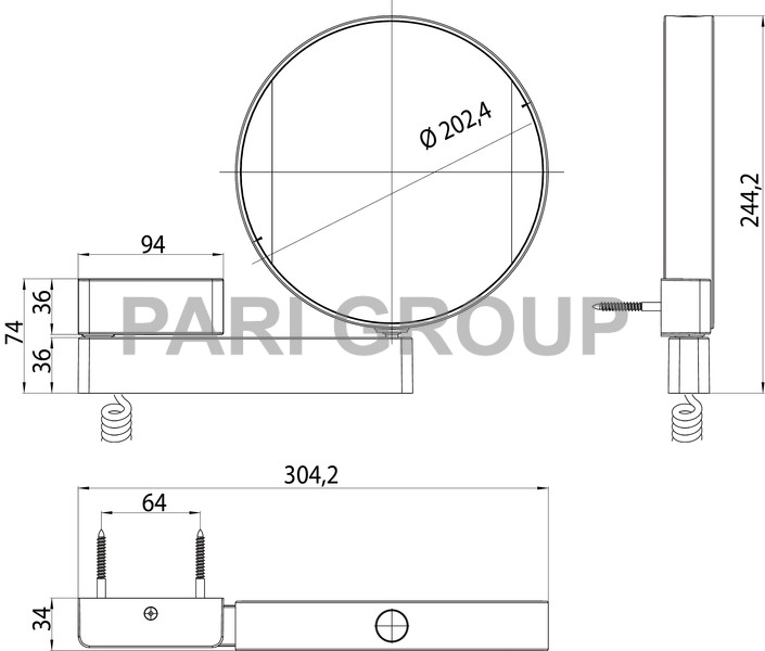    EMCO Kosmetikspiegel,  3-  7-  ,  LED-,  , 