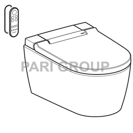 ������-���� Geberit AquaClean Sela, ���������, ������������, ���������� �������� WhirlSpray, ����� �������������� ����������, ������������� ���������, ������� ���, 56,5�37,5�33 ��, ���������� �����