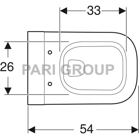 ������ Geberit My Day ���������, Rimfree, � ��������� KeraTect, 540�360 ��, 4,5/6 �, �����
