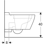 ������ Geberit My Day ���������, Rimfree, � ��������� KeraTect, 540�360 ��, 4,5/6 �, �����