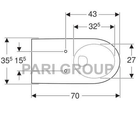   Geberit Renova Comfort,  70, 