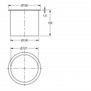 ,    FRANKE/KWC Aquarotter E-BS602E, 150 x 120 ,   127 , 
