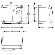     Franke ARTW410,  , 1800 , 268x230x177,  ABS, 