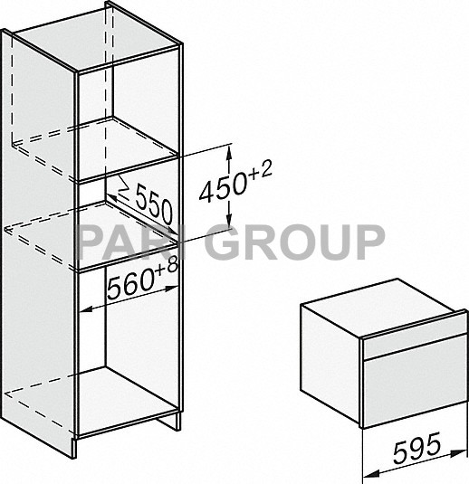 ������� ���� � ��� Miele H7440BMX (������������), � ���� 450 ��, ArtLine, DirectSesor, Tauch2Open, Touch2Open, 38�, 20 ������������ ��������, 568�452�562��, 2,2���, ���� ���������� �����