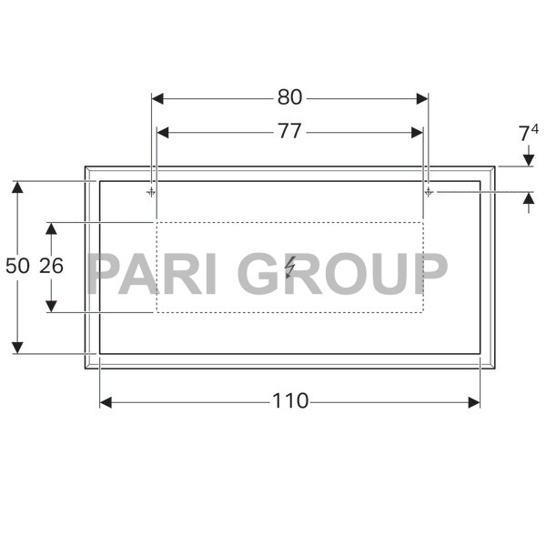  Geberit Citterio,  ,     ,  ,  , LED 12V/37.5W,  :  , Lumen 3584 (lm), 230 v, 50Hz, IP44,   2, 1184584140 ,  