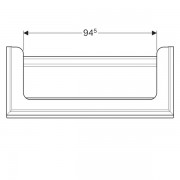 Шкафчик под раковину Geberit Citterio, 1 выдвежной ящик, ручка светло-палевого цвета, 1184х554х504 мм, светлый дуб, бежевый