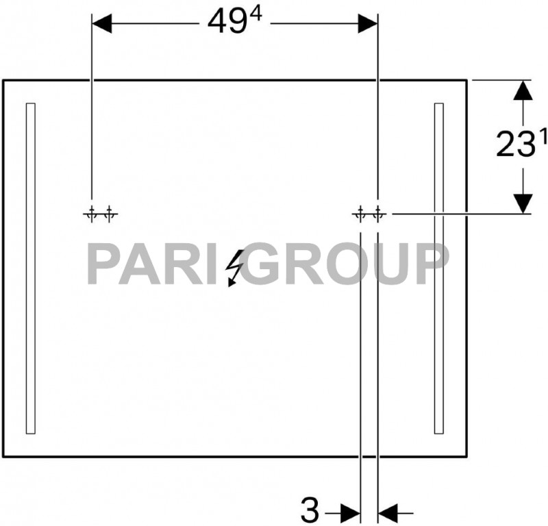 ������� Geberit Option � �������������� ���������� 2�24��, 800�650�36��, ��� 10,7 ��