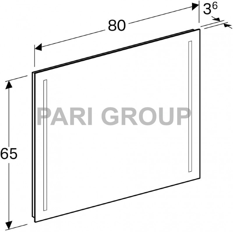 ������� Geberit Option � �������������� ���������� 2�24��, 800�650�36��, ��� 10,7 ��