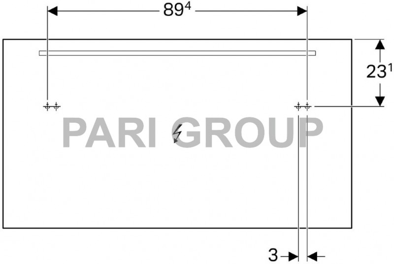 ������� Geberit Option � ��������������  ����������, 1200�650�36 ��