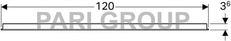 ������� Geberit Option � ��������������  ����������, 1200�650�36 ��