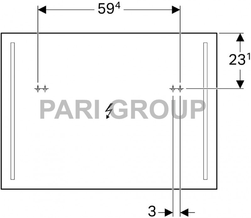 ������� Geberit Option � ��������������  ����������, 900�650�36 ��