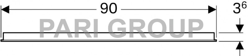 ������� Geberit Option � ��������������  ����������, 900�650�36 ��