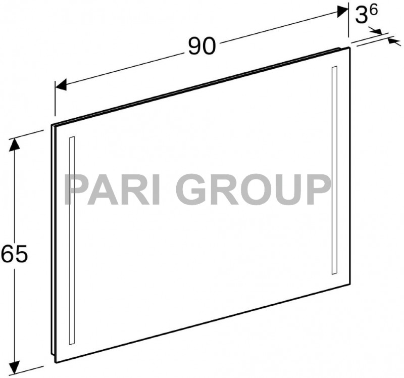 ������� Geberit Option � ��������������  ����������, 900�650�36 ��