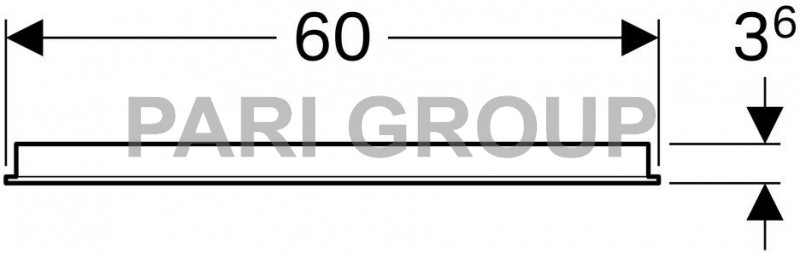 ������� Geberit Option �� ������������ ����������, 600�650�45 ��, � ������������