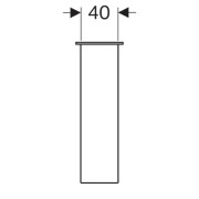 Ножки для тумбы Geberit Renova Compact, регулируемые по высоте, комплект 2 шт., аллюминий, хром,