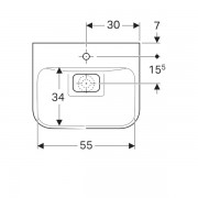 �������� ������������ Geberit myDay, 600�400�130 ��, �������� � ��������� KeraTec, �����