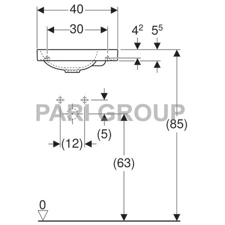  Geberit Acanto, 1    , 400250 , 