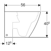     Geberit iCon Square, ,  , Rimfree :  56, 