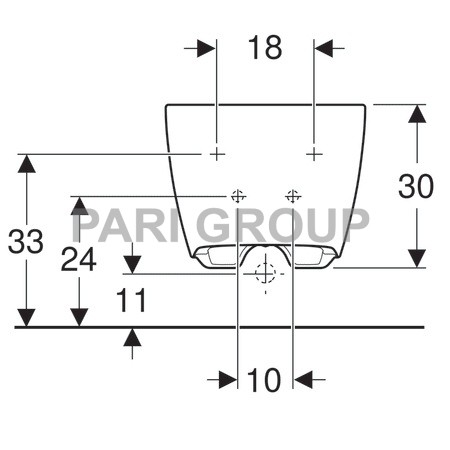 ���� ��������� Geberit ONE �������� �����, ���� ��������� ��� ���������, KeraTect, 54�37�30 ��, �����
