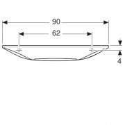 �������� Geberit ONE ���������, ������� ������: ������ 90��, ������� 40��, ��� ��������� ��� ���������, ��� ��������, KeraTect, �������� ��������� ����, �����