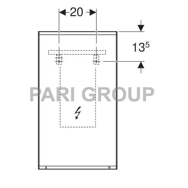 ������� � ���������� Geberit Option Plus � ������ � �������� ����������: ������ 40��, ������ 70��, ����������� �������,  ������������ ��������