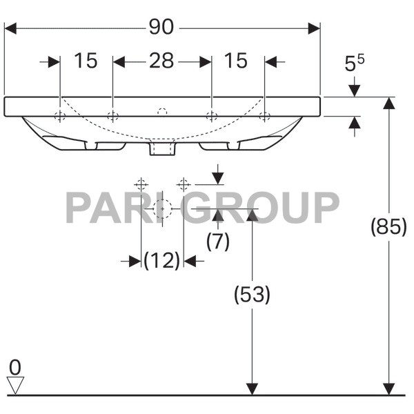  Geberit Acanto  ,  :  90,  48.2,      ,   , 