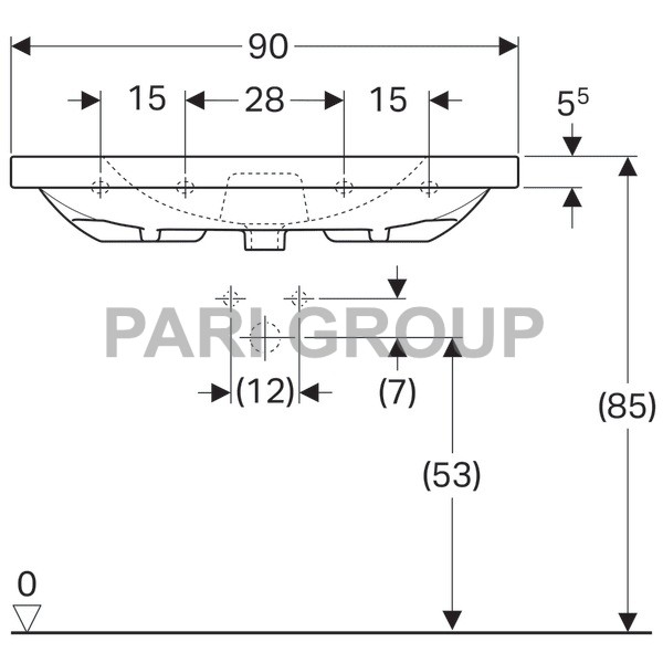  Geberit Acanto  ,  :  90,  48.2,   ,   , 