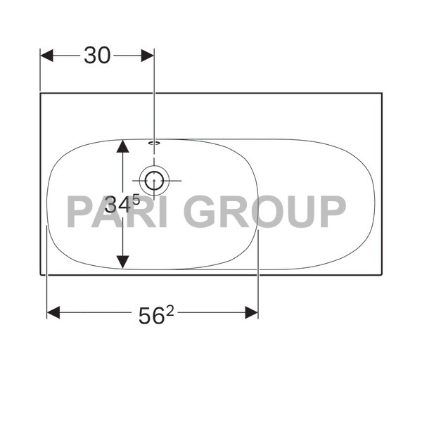 �������� Geberit Acanto � ������ ������, ������� ���������: ������ 90��, ������� 48.2��, ��� ��������� ��� ���������, ������� �� ����, ��������, �����