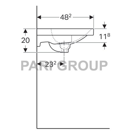  Geberit Acanto       :  60,  48.2,     ,  , 