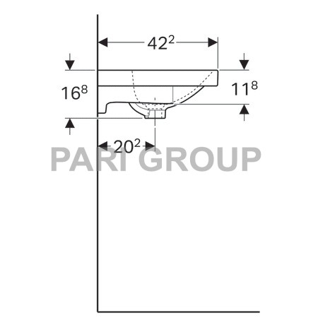  Geberit Acanto,   :  60,  42.2,      ,   , 