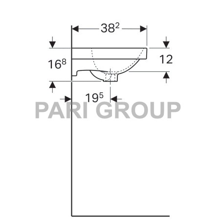  Geberit Acanto:  45,  16.8,  38.2,      ,   , 