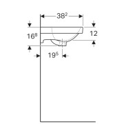  Geberit Acanto:  45,  16.8,  38.2,      ,   , 