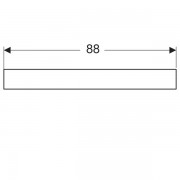 Фронтальная декоративная панель Geberit Bambini для детской раковины, для двух смесителей для раковины: Varicor красный №227