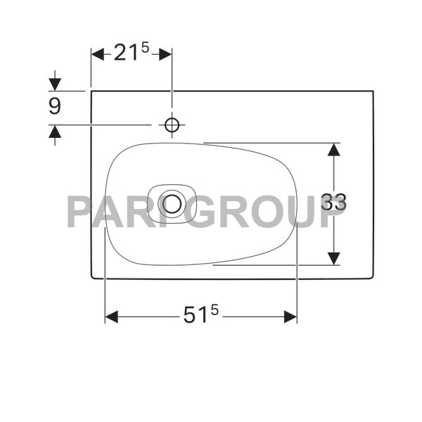 �������� Geberit Citterio � ������: ������ 75��, ������� 50��, ��������� ��� ��������� �����, ��� ��������, �������� ������������ ������, ����������� ������������ �������� KeraTect, �����