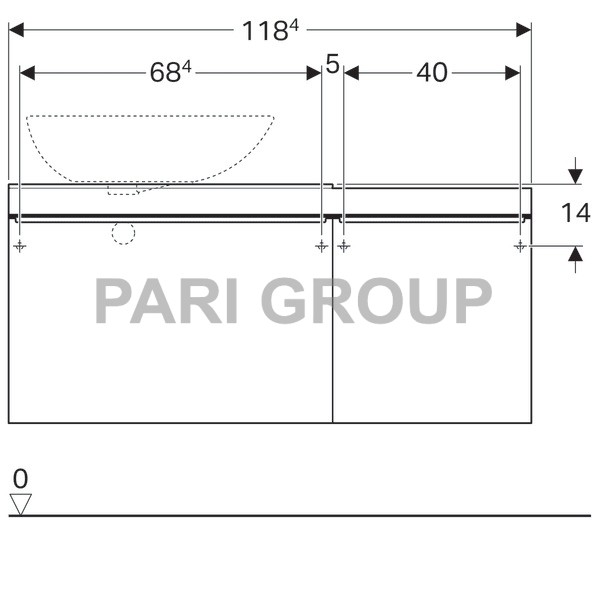     Geberit Citterio,      :  118.4,  54.3,  50.4,  -   ,   -   