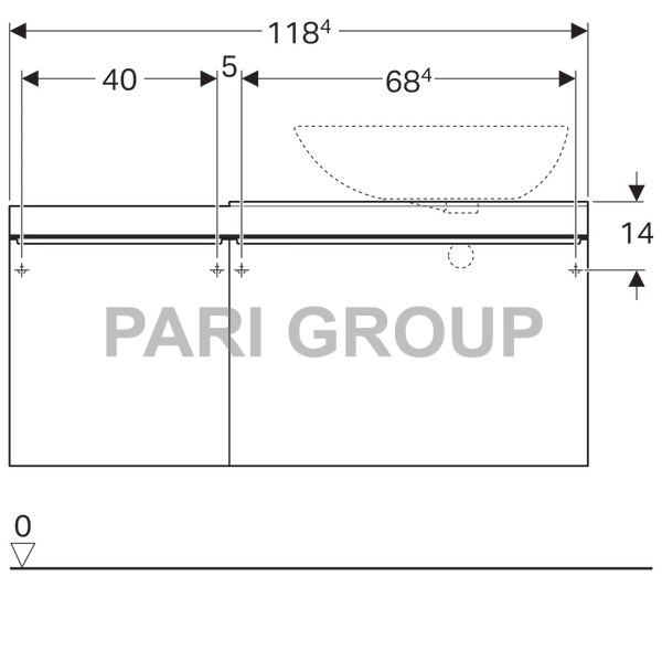     Geberit Citterio,       :  118.4,  54.3,  50.4,  -   ,  -   